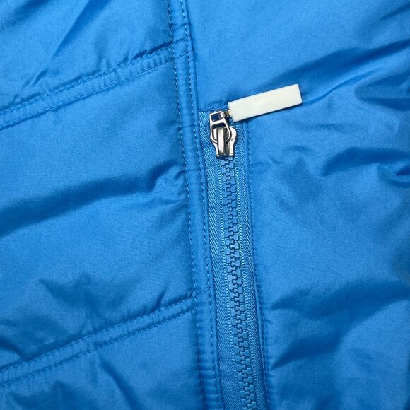 Paris Blues Vintage-Style Bright Blue Puffer Vest - Picture 2 of 6